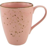 CreaTable Kaffeebecher NATURE COLLECTION rosa Steinzeug von CreaTable