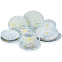 CreaTable Kombiservice Allround - WIESENBLUMEN multicolor Porzellan 10 tlg. von CreaTable