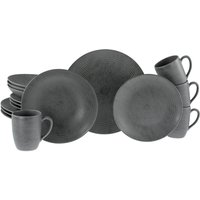 CreaTable Kombiservice Catania anthrazit Steinzeug 16 tlg. CreaTable Kombiservice Catania anthrazit Steinzeug 16 tlg. von CreaTable