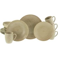 CreaTable Kombiservice Catania sand Steinzeug 16 tlg. CreaTable Kombiservice Catania sand Steinzeug 16 tlg. von CreaTable