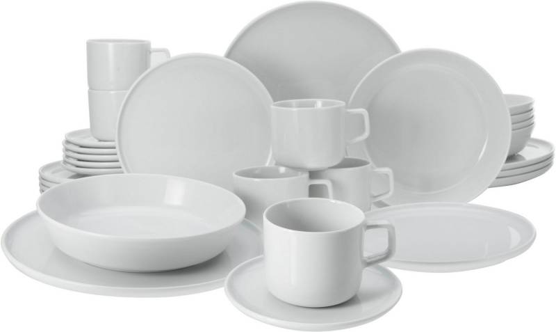 CreaTable Kombiservice Chef Collection (30-tlg), 6 Personen, Porzellan, Made in Europe von CreaTable