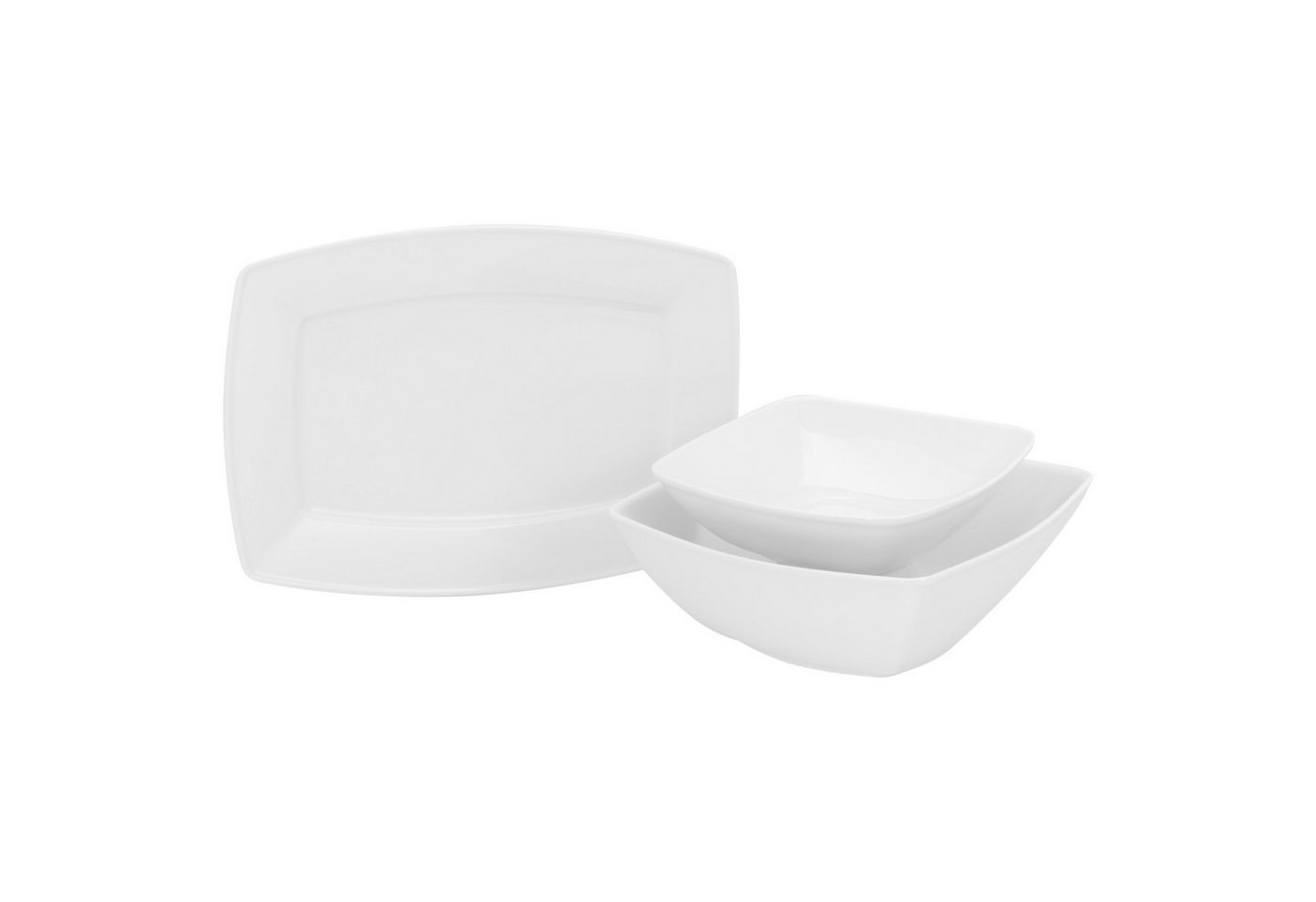 CreaTable Kombiservice CreaTable, 12329, Serie Victoria Servierset 3-tlg (3-tlg), 0 Personen, Porzellan von CreaTable