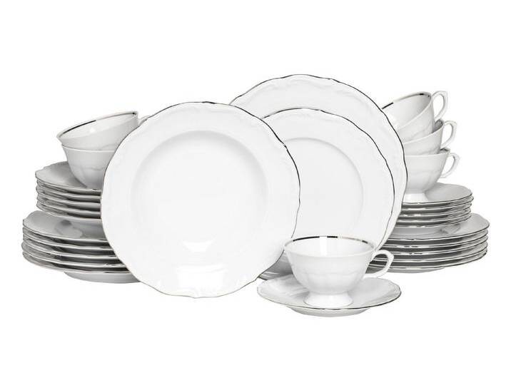 CreaTable Kombiservice Maria Theresia Platin Kombiservice 30-tlg (30-tlg), Porzellan von CreaTable
