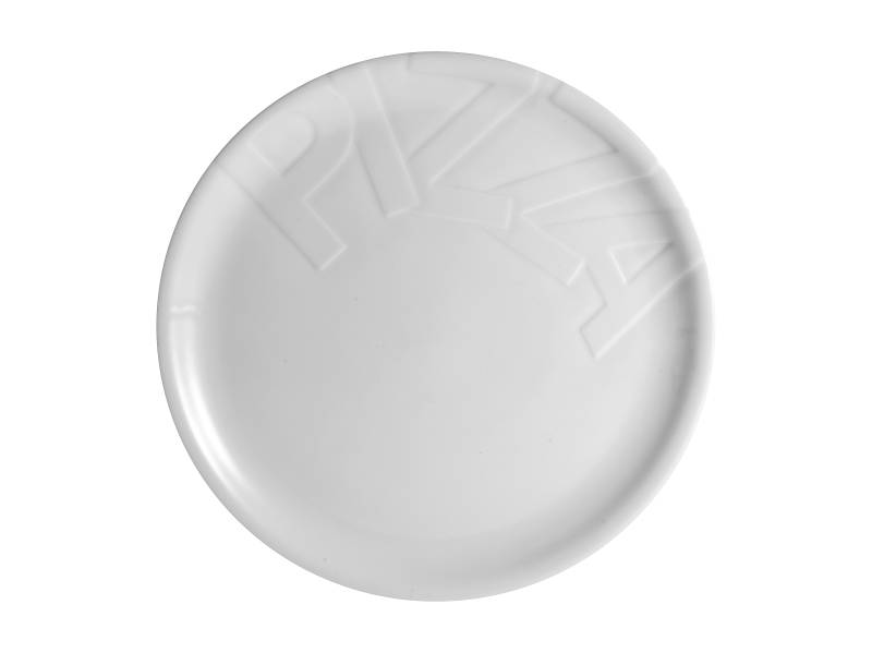 CreaTable Pizzateller Gourmet in Farbe Weiß glänzend von CreaTable