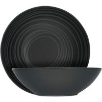 CreaTable Salatschale LAVA STONE dunkelgrau Steinzeug D: ca. 24 cm von CreaTable