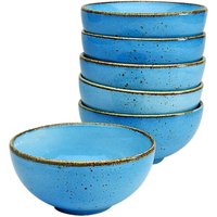 CreaTable Schalen-Set NATURE COLLECTION blau Steinzeug D: ca. 11,5 cm von CreaTable