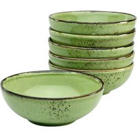 CreaTable Schalen-Set NATURE COLLECTION grün Steinzeug D: ca. 16,5 cm von CreaTable