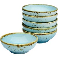 CreaTable Schalen-Set NATURE COLLECTION hellblau Steinzeug D: ca. 8 cm von CreaTable