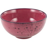 CreaTable Schalen-Set NATURE COLLECTION weinrot Steinzeug D: ca. 11,5 cm von CreaTable