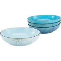 CreaTable Schalen-Set Nature Collection Aqua blau Keramik von CreaTable