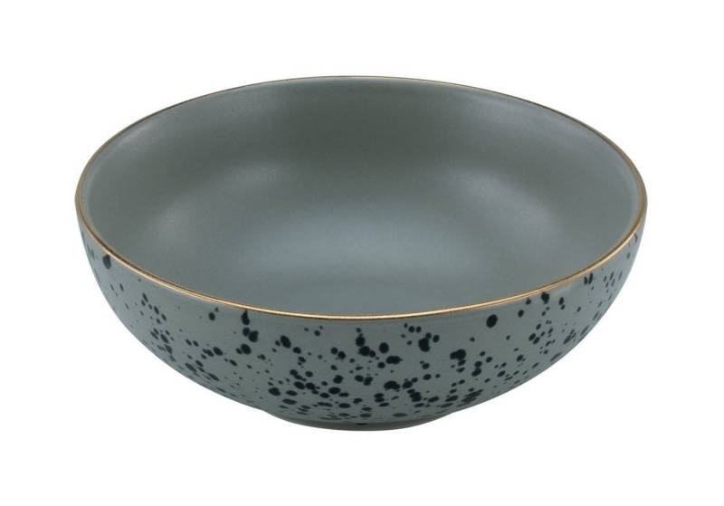 CreaTable Schüssel INDUSTRIAL GOLD, Hellgrau matt, Schwarz, Steinzeug, mit goldfarbenem Rand CreaTable Schüssel INDUSTRIAL GOLD, Hellgrau matt, Schwarz, Steinzeug, mit goldfarbenem Rand von CreaTable