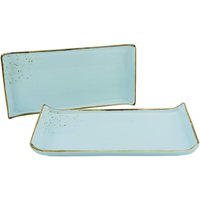 CreaTable Servierplatte NATURE COLLECTION hellblau Steinzeug B/L: ca. 165x33 cm von CreaTable