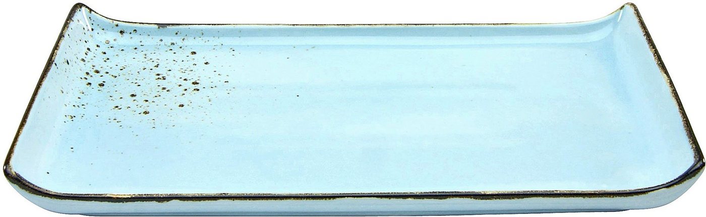 CreaTable Servierplatte Nature Collection, Steinzeug, (Set, 2-tlg), Servier Set, 33x16,5 cm von CreaTable