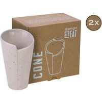 CreaTable Servierset Streat Cone creme Steinzeug von CreaTable