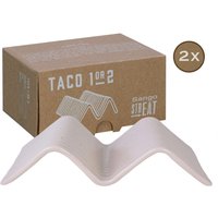 CreaTable Servierset Streat Taco Stand 1 creme Steinzeug B/L: ca. 10,5x14,5 cm von CreaTable