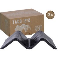 CreaTable Servierset Streat Taco Stand 1 schwarz Steinzeug B/L: ca. 10,5x14,5 cm von CreaTable