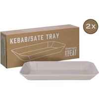 CreaTable Servierset Streat Tray Kebab/Satay creme Steinzeug von CreaTable