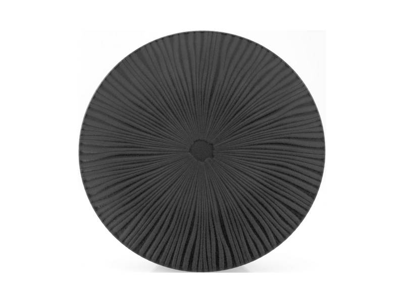 CreaTable Speiseteller Vesuvio in Farbe Schwarz matt von CreaTable