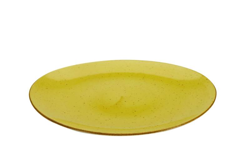 CreaTable Steakteller Vintage Nature in Farbe Curry glänzend CreaTable Steakteller Vintage Nature in Farbe Curry glänzend von CreaTable