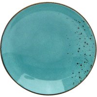CreaTable Suppenteller NATURE COLLECTION türkis Steinzeug D: ca. 22 cm von CreaTable