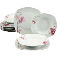 CreaTable Tafelservice Amelie multicolor Porzellan 12 tlg. von CreaTable