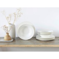 CreaTable Tafelservice Fleur Royal cremeweiß Porzellan 12 tlg. von CreaTable
