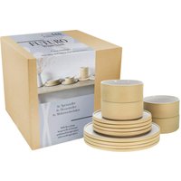 CreaTable Tafelservice Futuro weiß Steinzeug 12 tlg. von CreaTable