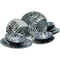 CreaTable Tafelservice TROPICANA multicolor Steinzeug 12 tlg. von CreaTable