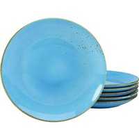 CreaTable Teller NATURE COLLECTION blau Steinzeug D: ca. 27 cm von CreaTable