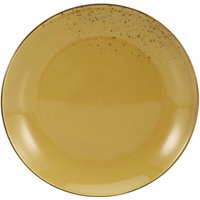 CreaTable Teller NATURE COLLECTION curry Steinzeug D: ca. 27 cm von CreaTable