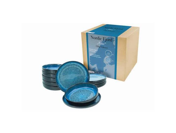 Creatable TAFELSERVICE, Blau, Keramik, 12-teilig, Essen & Trinken, Geschirr, Geschirr-Sets, Tafelservice von CreaTable