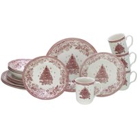 Tannenbaum rot Geschirr-Set von CreaTable