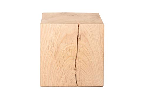 Holzwürfel aus Eiche massiv in den Maßen ca. 10 x 10 x 10 cm von CreaTina