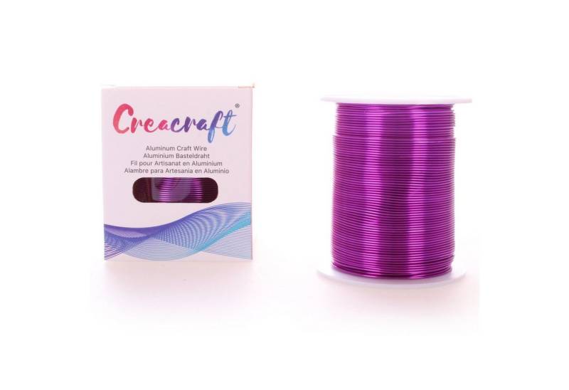 Goodwei Schmuckdraht Aluminiumdraht 1 mm x 150 m, Violett, Eloxiert von Goodwei