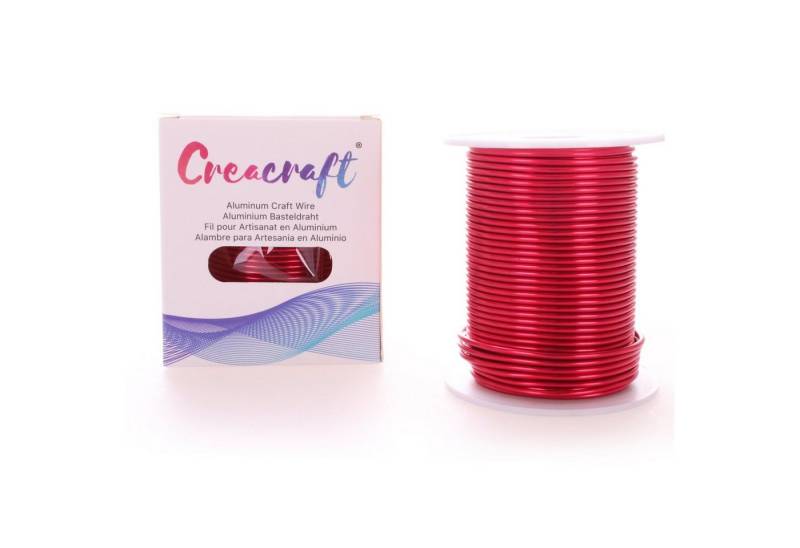 Goodwei Schmuckdraht Aluminiumdraht 2 mm x 34 m, Rot, Eloxiert von Goodwei