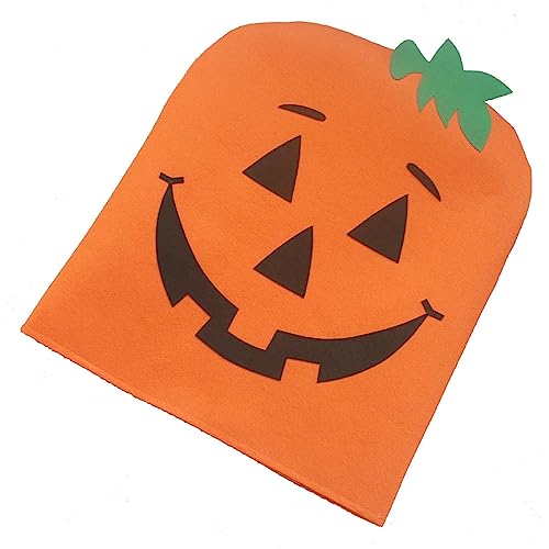 Halloween-Stuhlhussen, 2er-Set, Halloween-Kürbis-Stuhllehnenbezüge, Vliesstoff, Geister-Kürbis-Stuhlhussen, Stühle, Halloween-Dekoration, Innendekorationen(#1) von Creahappy