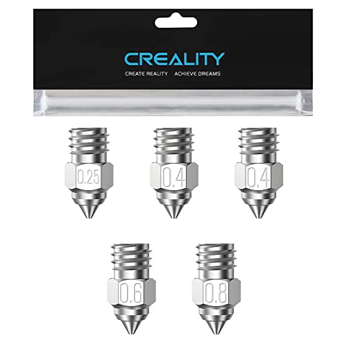 Creality 3D-Drucker MK-HF Düsen 5 Stück für Ender 3 Serie Ender 5 Serie CR-10 Serie Ender 3 S1 Ender-3 S1 Pro CR-6 SE CR-6 Max Sermoon V1 Pro Ender-2 Pro CR-200B CR-5 Pro H(CT-380) CR-10 von Creality