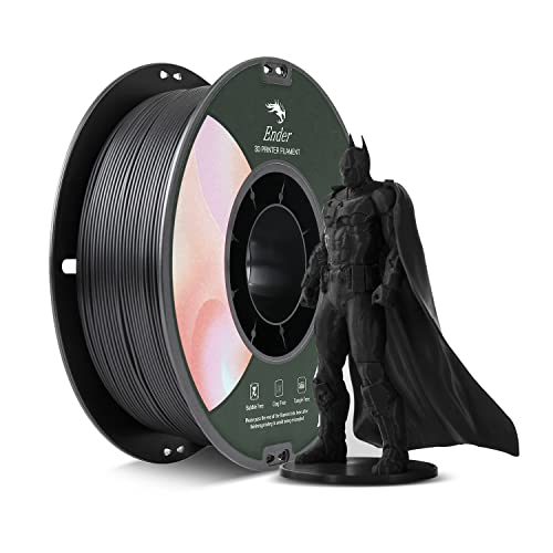 Creality Offizielles PLA Filament 1.75mm 1KG, Super 3D Drucker Filament- Schwarz von Creality