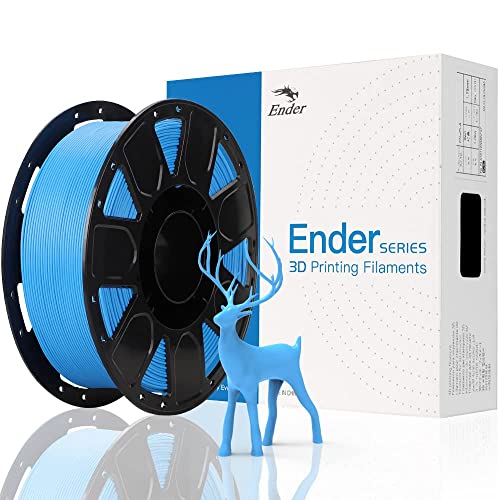 Creality Offizielles PLA Filament 1.75mm, 3D Drucker Filament, Filament-3D-Druckmaterialien, Tolerantie: ¡À0.03mm, 1kg (2.2LBS)/Spool, Blau von Creality