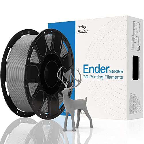 Creality Offizielles PLA Filament 1.75mm, 3D Drucker Filament, Filament-3D-Druckmaterialien, Tolerantie: ¡À0.03mm, 1kg (2.2LBS)/Spool, Grau von Creality