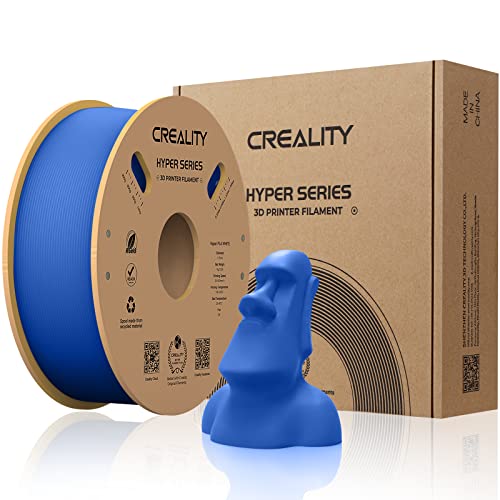 Creality offizielles 3D Drucker Filament, Hyper PLA High Speed Filament, 1.75mm 3D Druck Filament für Hochgeschwindigkeitsdruck, Maßgenauigkeit +/-0.02mm, 1kg/Spule - Blau von Creality