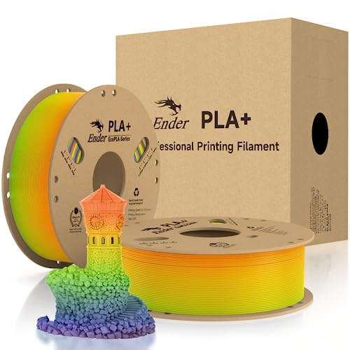 Creality Offizielles PLA+ 3D-Drucker-Filament, PLA Plus, PLA Pro, 1,75 mm, stark, robust, geschmeidiger Druck, Maßgenauigkeit +/- 0,02 mm, 1 kg Kartonspule, bunt + bunt von Creality