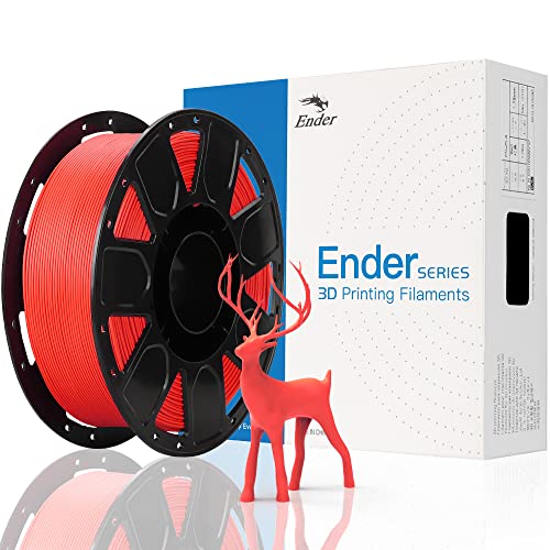 Offizielles PLA Filament 1.75mm, 3D Drucker Filament, Filament-3D-Druckmaterialien, Tolerantie: ¡À0.03mm, 1kg (2.2LBS)/Spool, Rot von Creality