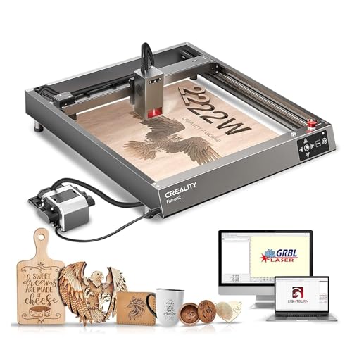 Creality 22W Laser Graviermaschine Leistungsstarker Laser Cutter mit integriert Luftunterstützung, 25000mm/min DIY Lasergravierer für Holz Metall Acryl usw, Dreifaches Überwachungssystem Creality 22W Laser Graviermaschine Leistungsstarker Laser Cutter mit integriert Luftunterstützung, 25000mm/min DIY Lasergravierer für Holz Metall Acryl usw, Dreifaches Überwachungssystem von Creality