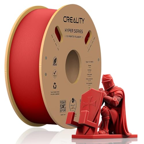 Creality 3D Drucker Filament, 1KG Hyper PLA Filament für Schnellen 3D Druck, 1,75 mm Ender PLA Filament ohne Verheddern, Starke Haftung & Überhang Leistung, Genauigkeit +/- 0,03 mm Creality 3D Drucker Filament, 1KG Hyper PLA Filament für Schnellen 3D Druck, 1,75 mm Ender PLA Filament ohne Verheddern, Starke Haftung & Überhang Leistung, Genauigkeit +/- 0,03 mm von Creality
