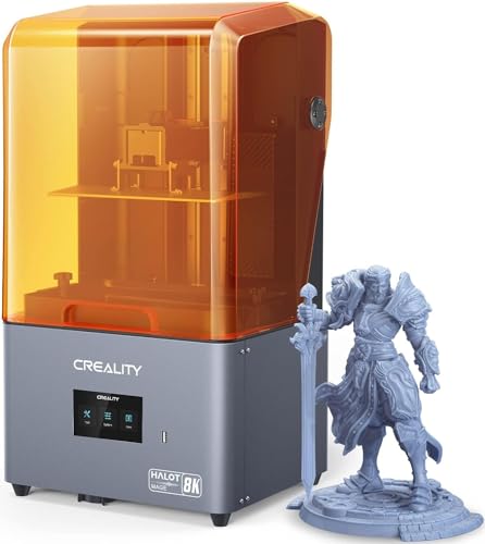 Creality 8K Resin 3D Drucker Halot Mage Pro, 10,3 Zoll LCD Bildschirm, MSLA 3D Drucker mit 170mm/h Hochgeschwindigkeit, Photopolymerisation Harzdrucker, Große Druckgröße 228x128x230mm von Creality