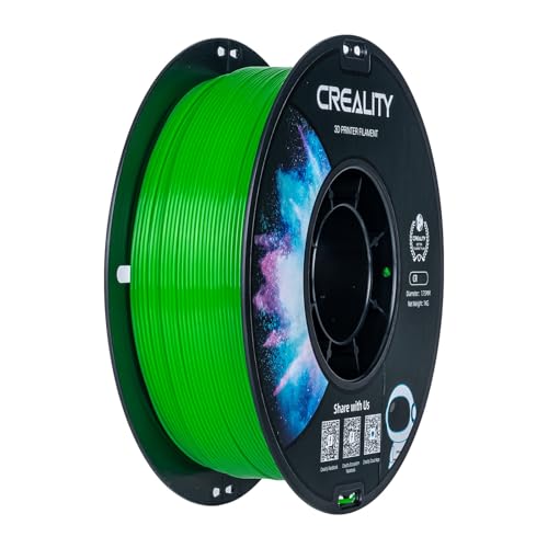 Creality CR-PETG Filament 1.75mm Grün, 3D Drucker Filament 1kg PETG, Maßgenauigkeit +/-0,02mm Vakuumverpackung Ordentliche Spule (1KG/Spool, 2.2lbs) von Creality