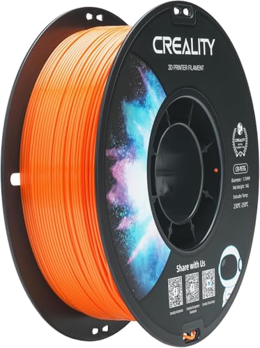 Creality CR-PETG Filament 1.75mm Orange, 3D Drucker Filament 1kg PETG, Maßgenauigkeit +/-0,02mm Vakuumverpackung Ordentliche Spule (1KG/Spool, 2.2lbs) von Creality