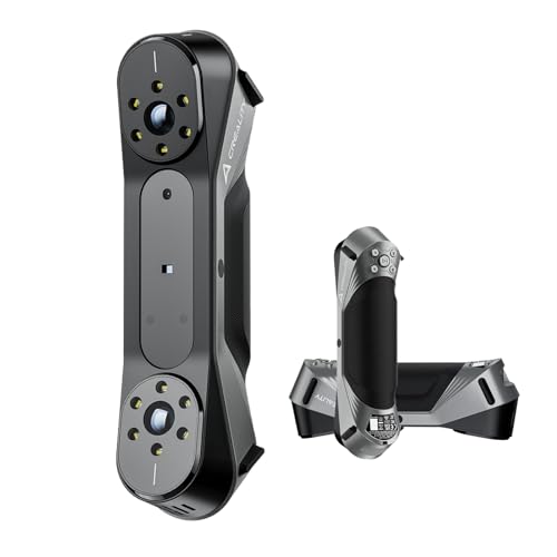 Creality CR-Scan Raptor 3D-Scanner, 0,02 mm messtechnische Genauigkeit, 60 fps Scangeschwindigkeit Anti-Shaking Scannen, Blau- und Infrarotlichtscanner, Scannen zwischen 5–2000 mm von Creality