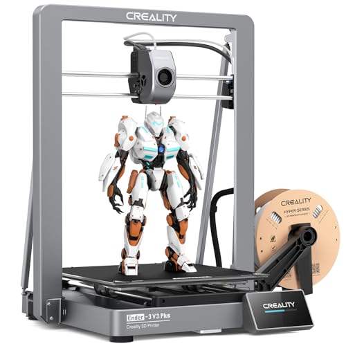 Creality Ender 3 V3 Plus 3D-Drucker, neu in 2024, 600 mm/s, Vollmetallgehäuse, verbesserter Extruder, Schnellwechseldüse, große Druckgröße, für Anfänger, professionelle Gamer, Bildungsbranche usw von Creality